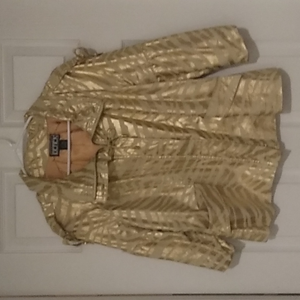Timeless Gold with Zebra Striped Jacket By Berek